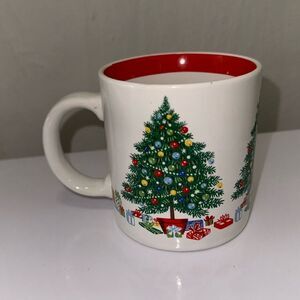 Vintage 1985 Season’s Greetings Himark Saltsea Christmas trees coffee cup/mug